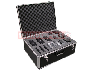Aluminium Radio Flight Case With Foam | Black